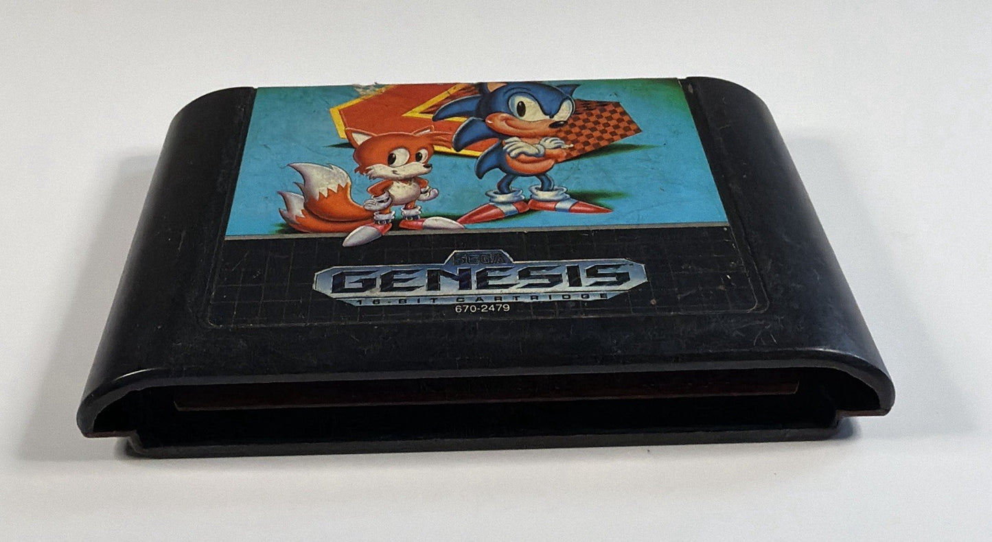 Sonic the Hedgehog 2 (Sega Genesis) Case & Cartridge, No Manual TESTED