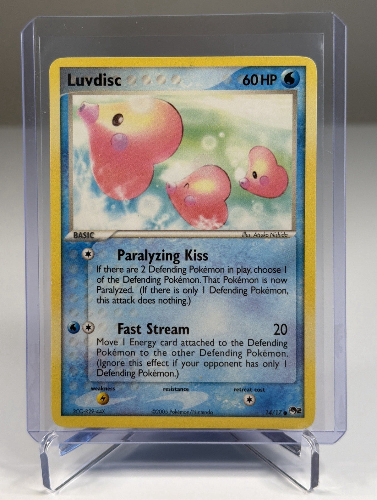 Luvdisc 14/17 Common POP Series 2 Pokemon TCG LP Lightly Played
