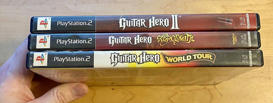 Guitar Hero II 2, Aerosmith & World Tour Bundle (PlayStation 2) PS2 All Tested