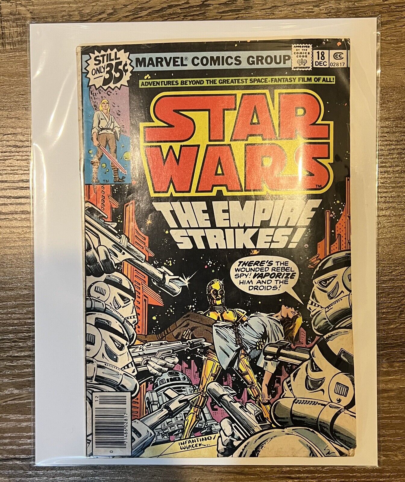 Star Wars Comic Book #18 Newsstand Marvel Comics 1978