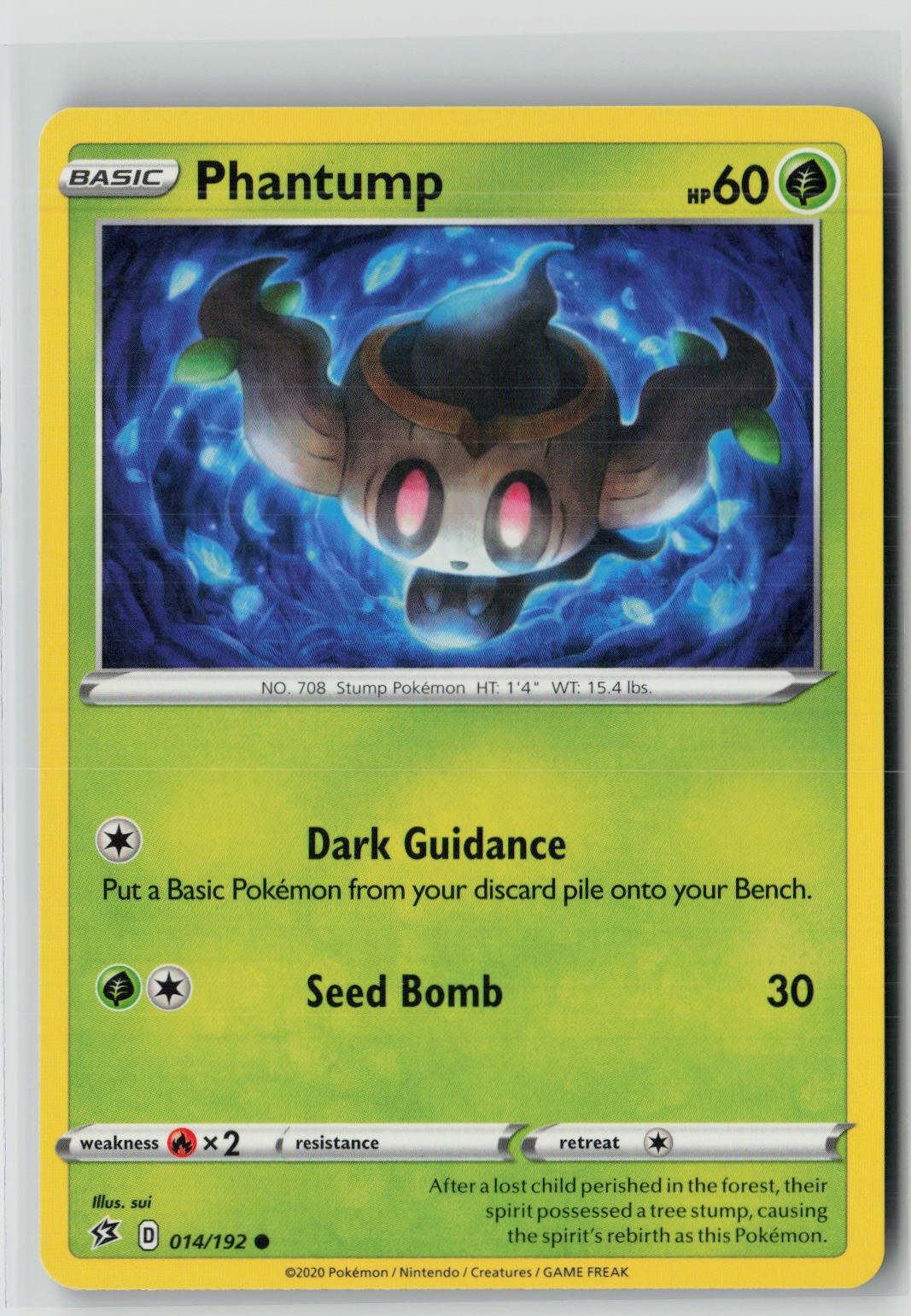 Phantump (SWSH02: Rebel Clash 014/192) NM