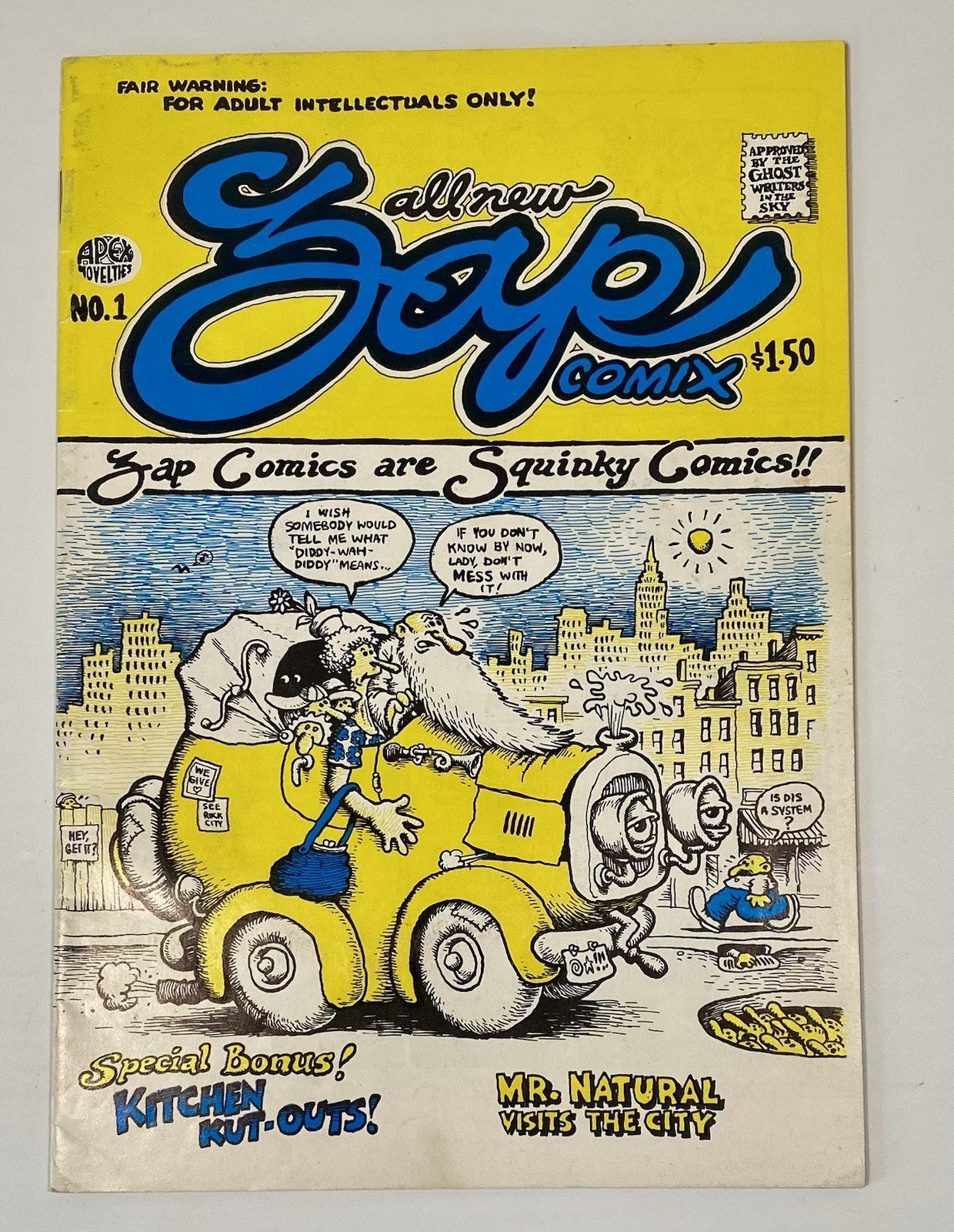 ZAP COMIX No. 1 One Apex Novelties 7th Print R Crumb robert 196