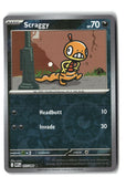 Scraggy Reverse Holofoil NM (SV: White Flare 057/086)