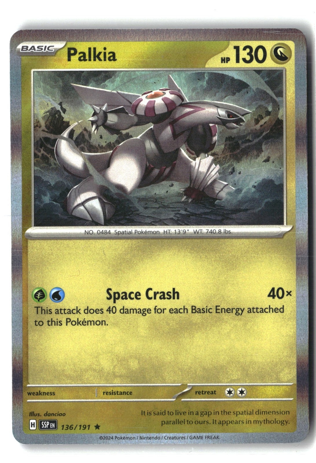 Palkia Holofoil NM (Surging Sparks 136/191)