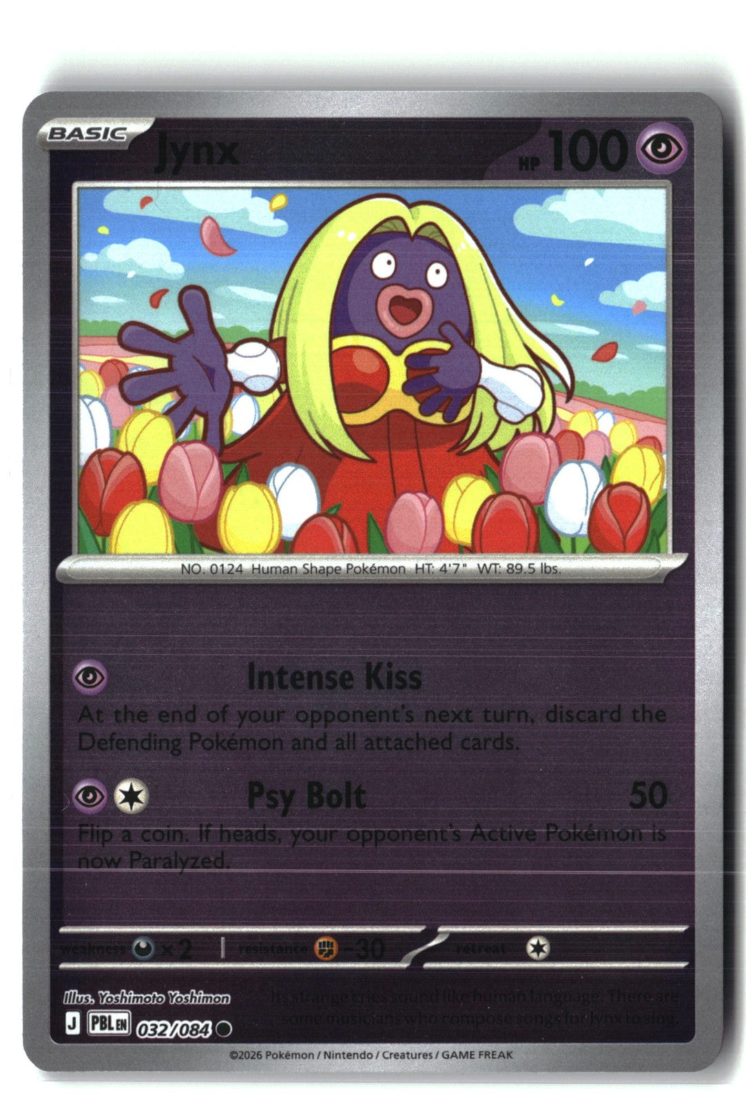 Jynx Reverse Holofoil NM (Pitch Black 032/084)