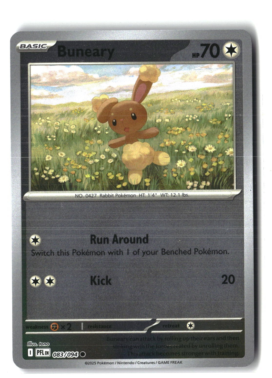 Buneary Reverse Holofoil NM (Phantasmal Flames 083/094)