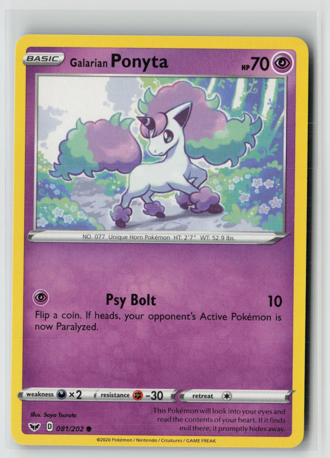 Galarian Ponyta (SWSH01: Sword & Shield Base Set 081/202) NM
