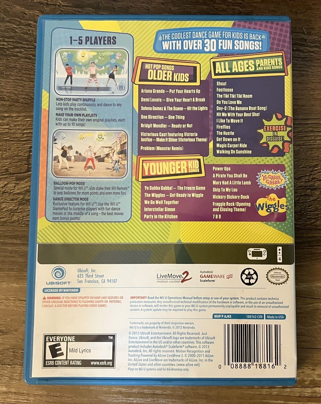 Just Dance Kids 2014 Complete In Box CIB (Nintendo Wii U, 2013)