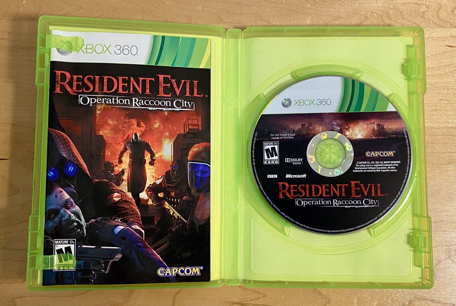 Resident Evil: Operation Raccoon City (Microsoft Xbox 360, 2012) CIB W/ Manual