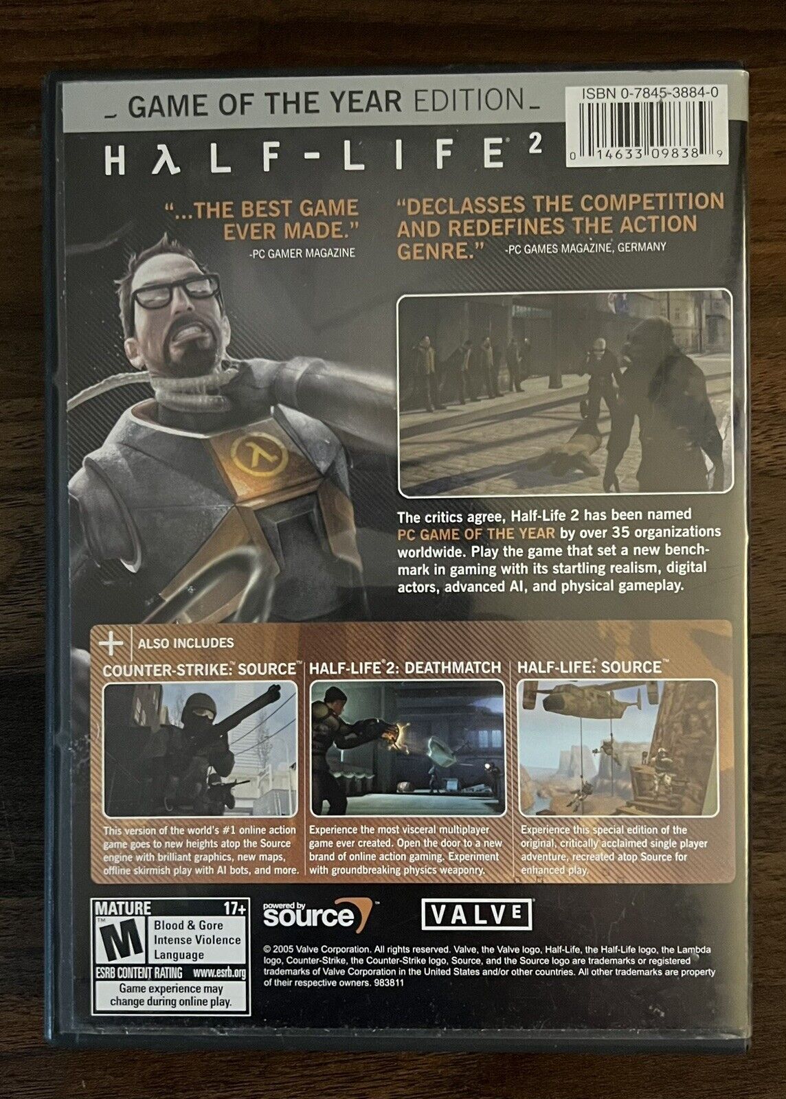 Half-Life 2: Game of the Year Edition (PC, 2005) 5 Discs And CD Key. Mint Discs