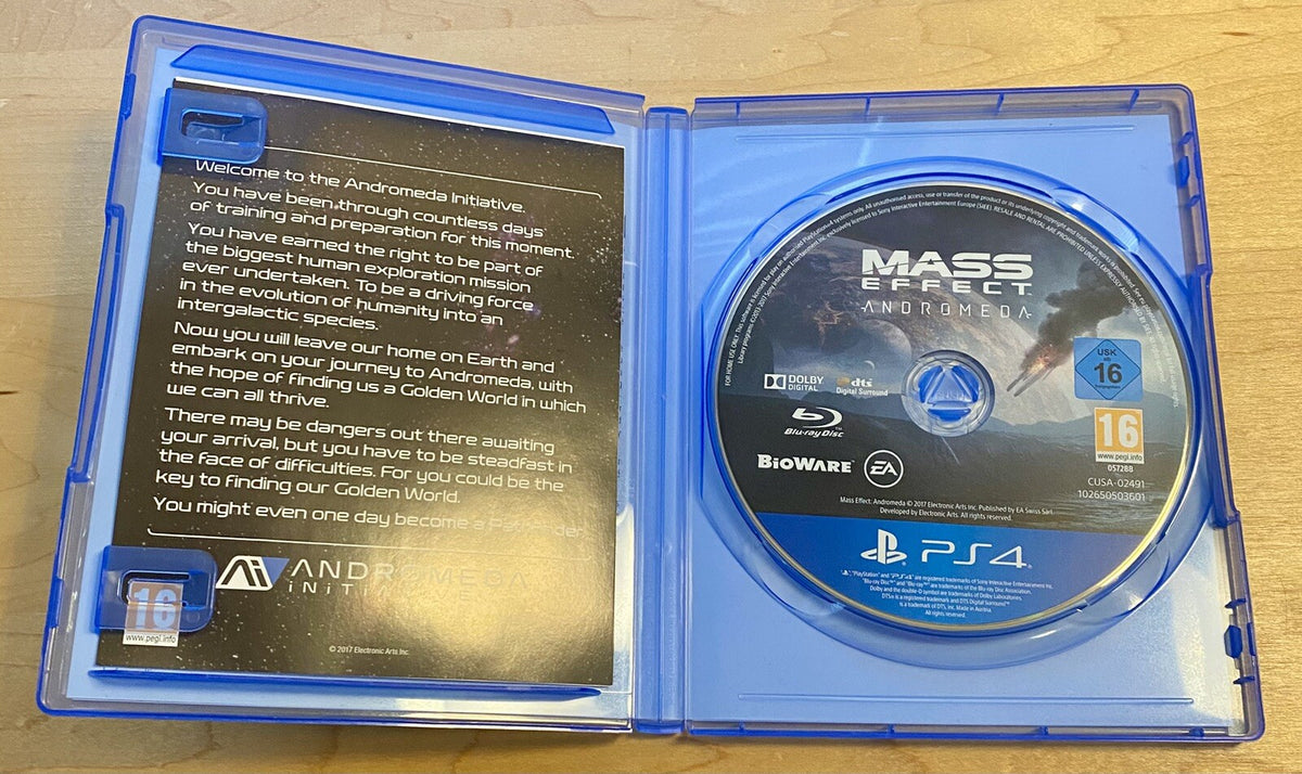 Mass Effect Andromeda PAL Region (Sony PlayStation 4, 2018) Authentic