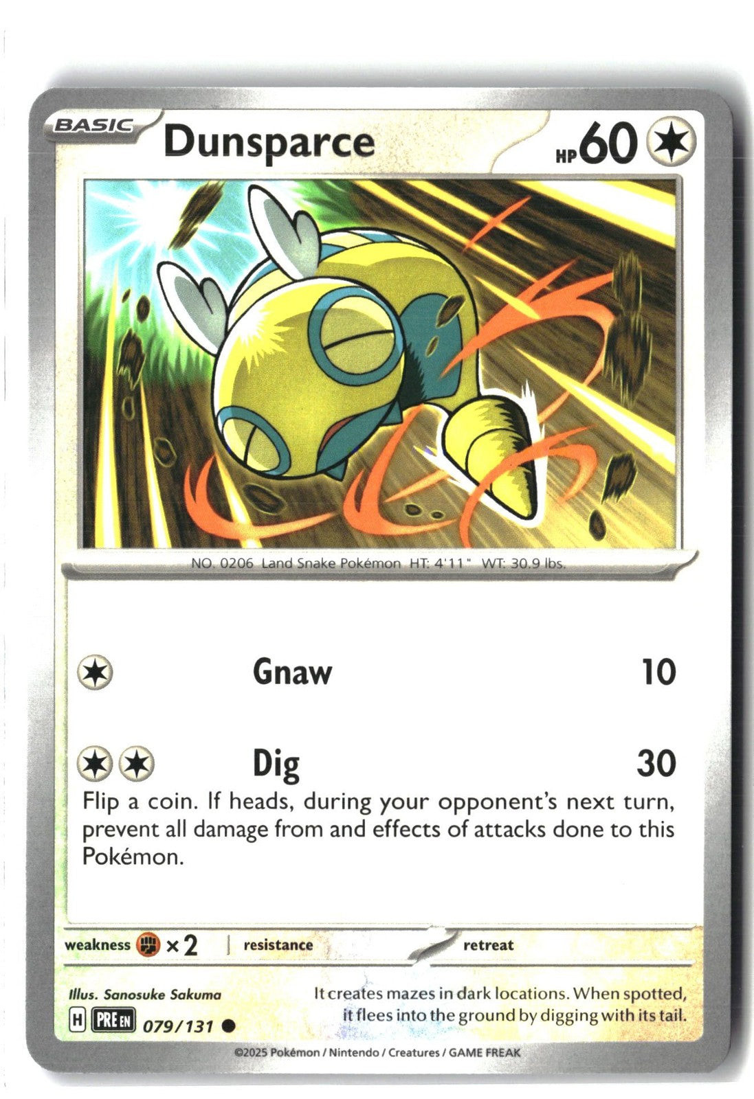 Dunsparce (SV: Prismatic Evolutions 079/131) NM