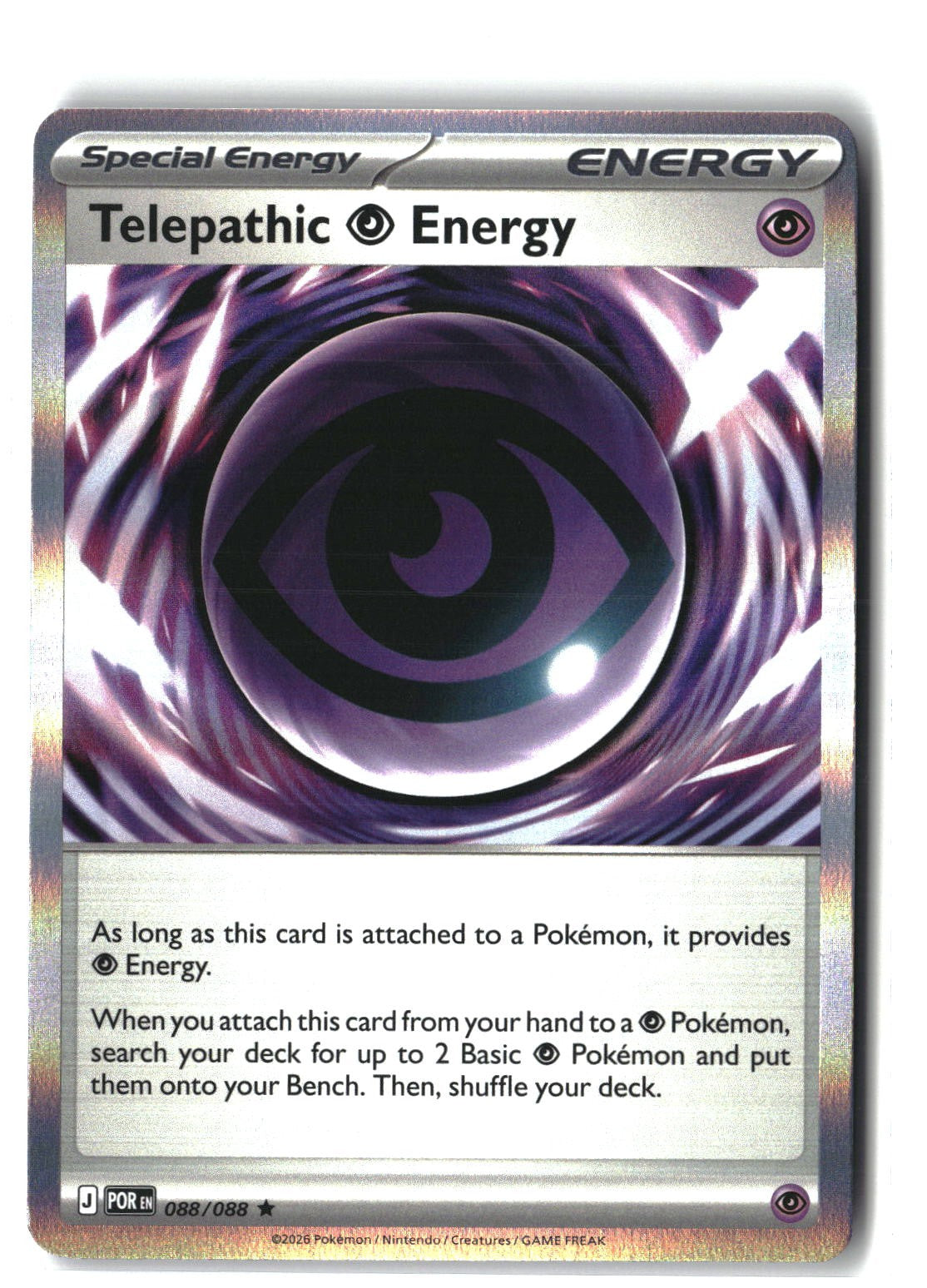 Telepathic Psychic Energy Holofoil NM (Perfect Order 088/088)