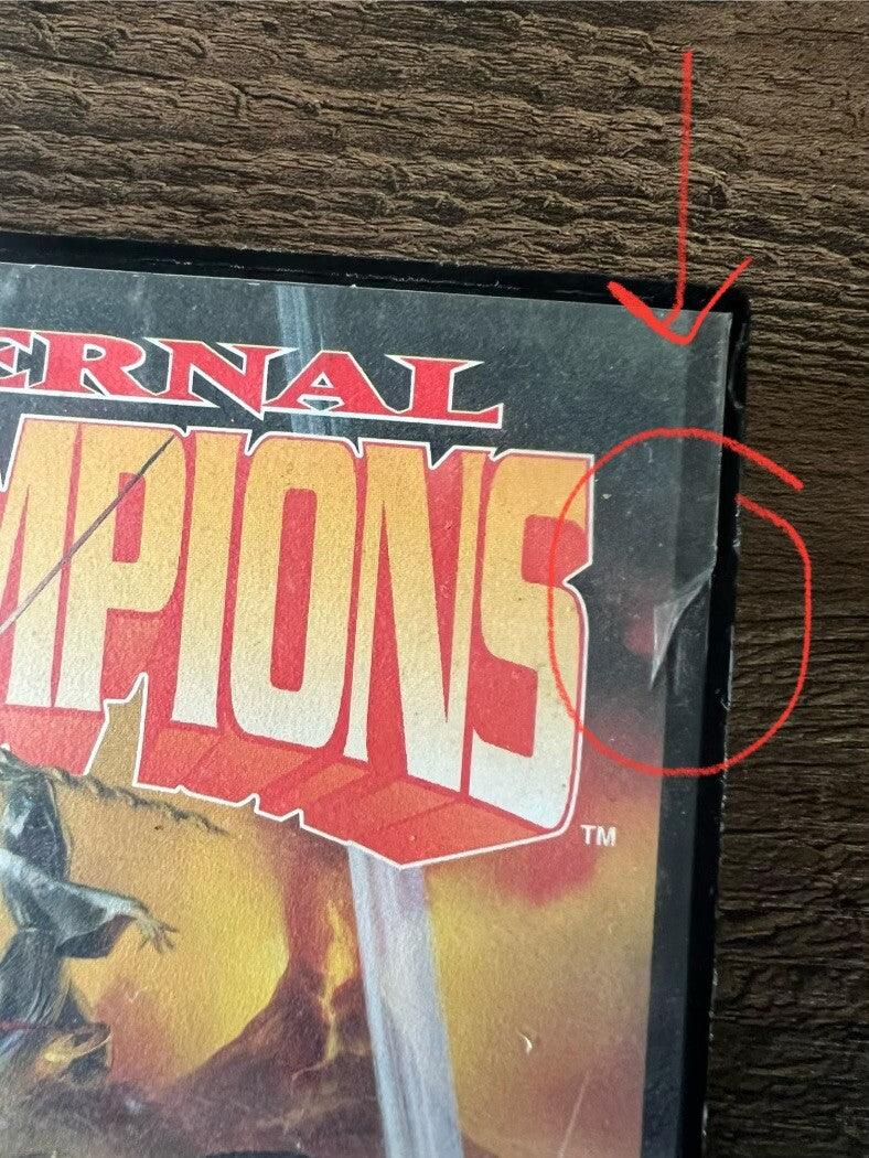 SEGA Genesis Eternal Champions 1993 Game Cartridge w/ Case & Manual CIB