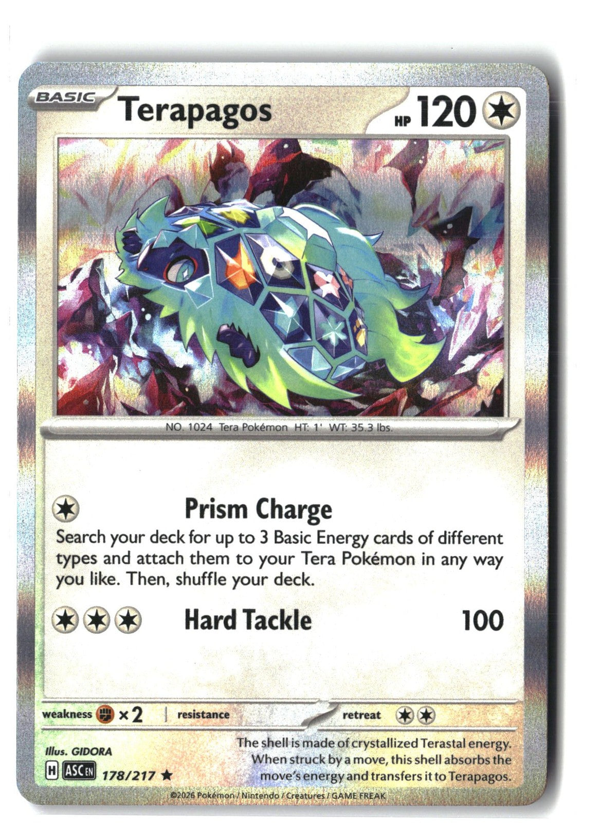 Terapagos Holofoil NM (ME: Ascended Heroes 178/217)