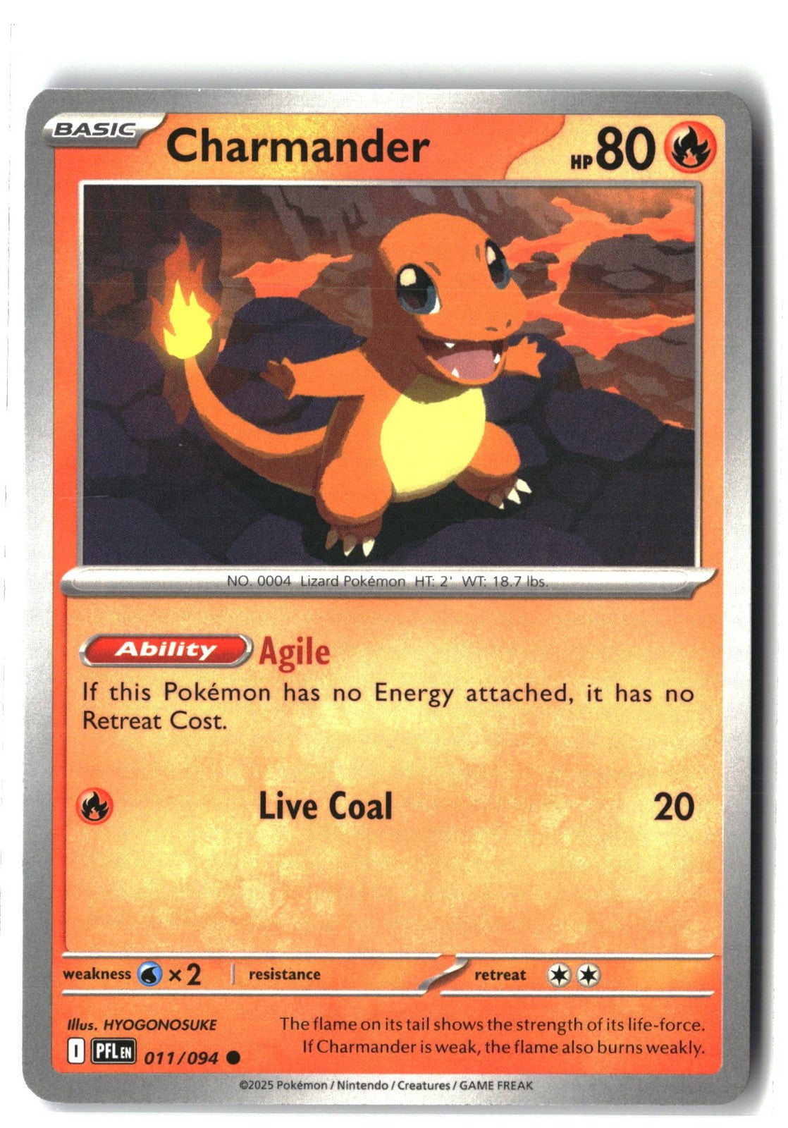 Charmander (Phantasmal Flames 011/094) NM