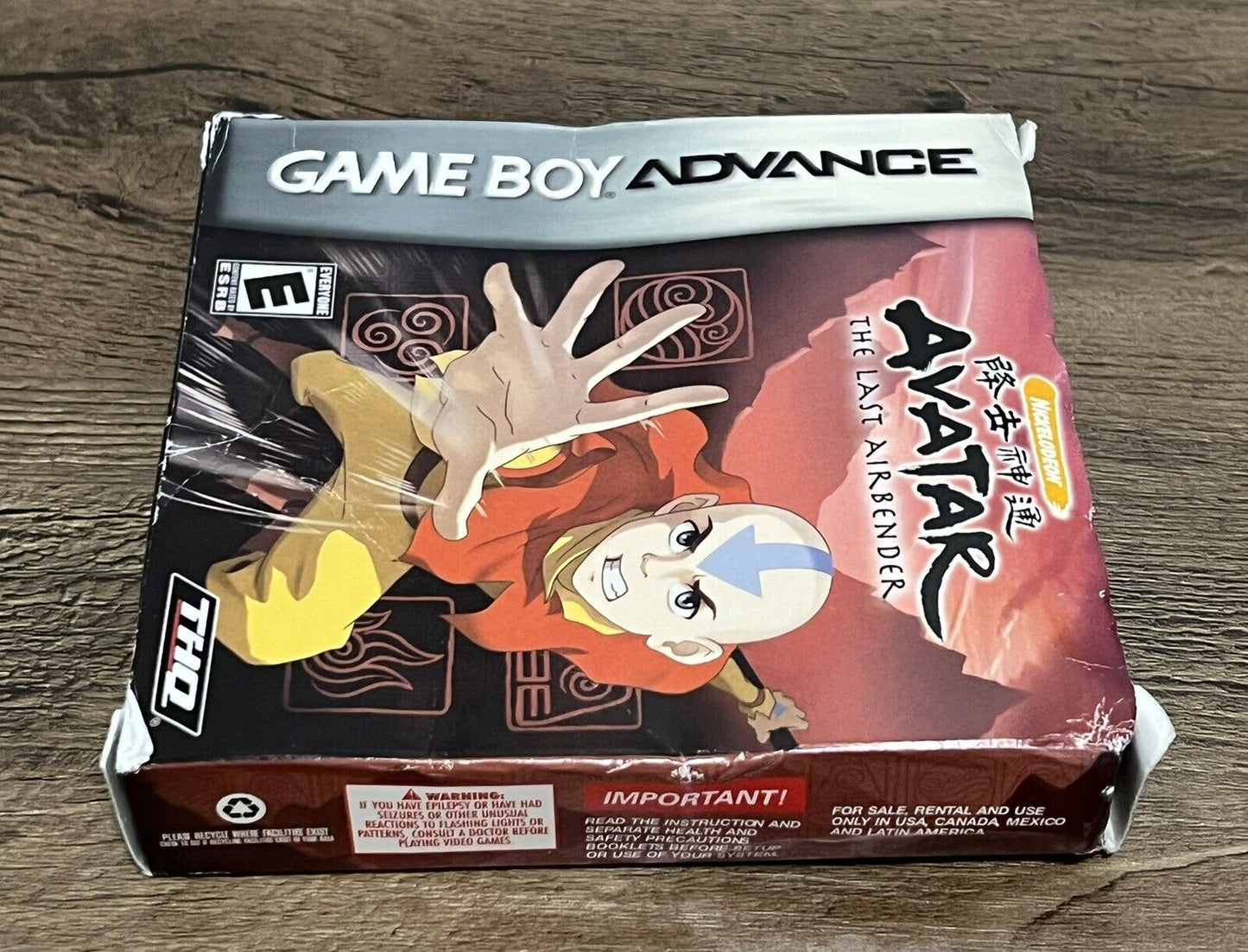 Avatar: The Last Airbender (Nintendo Game Boy Advance, 2006) CIB Tested