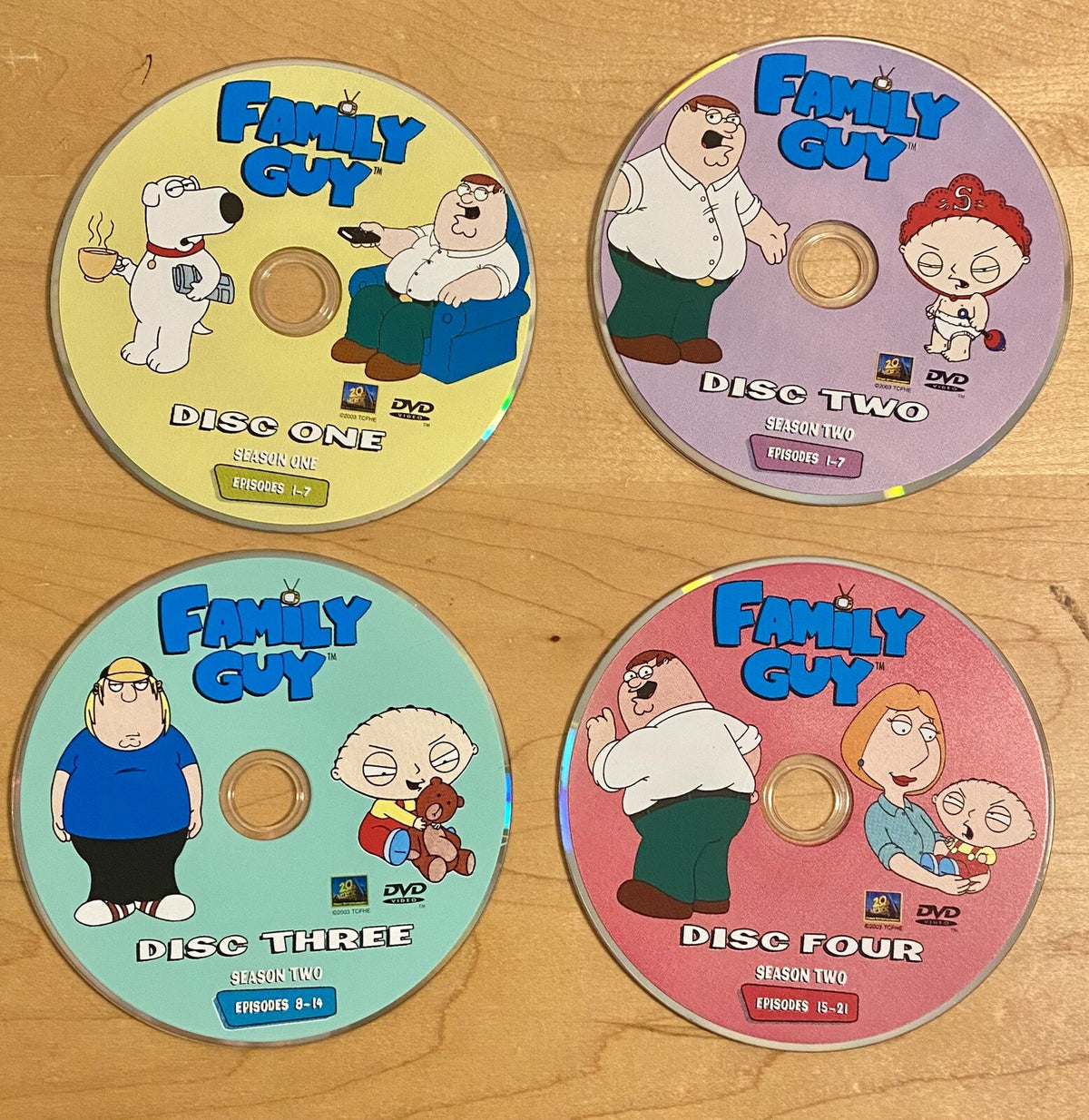 Family Guy Volume 1 & 2: 7 Disc Boxed Set 50 Episodes from Seasons 1, 2 & 3