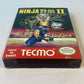 Ninja Gaiden II 2 The Dark Sword of Chaos Nintendo NES Complete in Box CIB Works