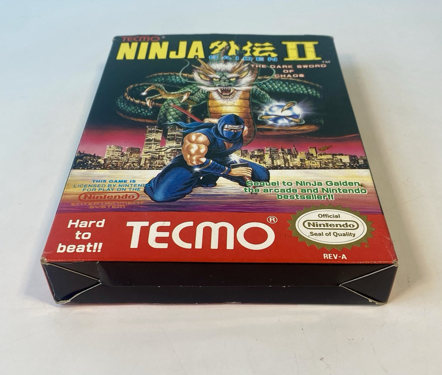 Ninja Gaiden II 2 The Dark Sword of Chaos Nintendo NES Complete in Box CIB Works