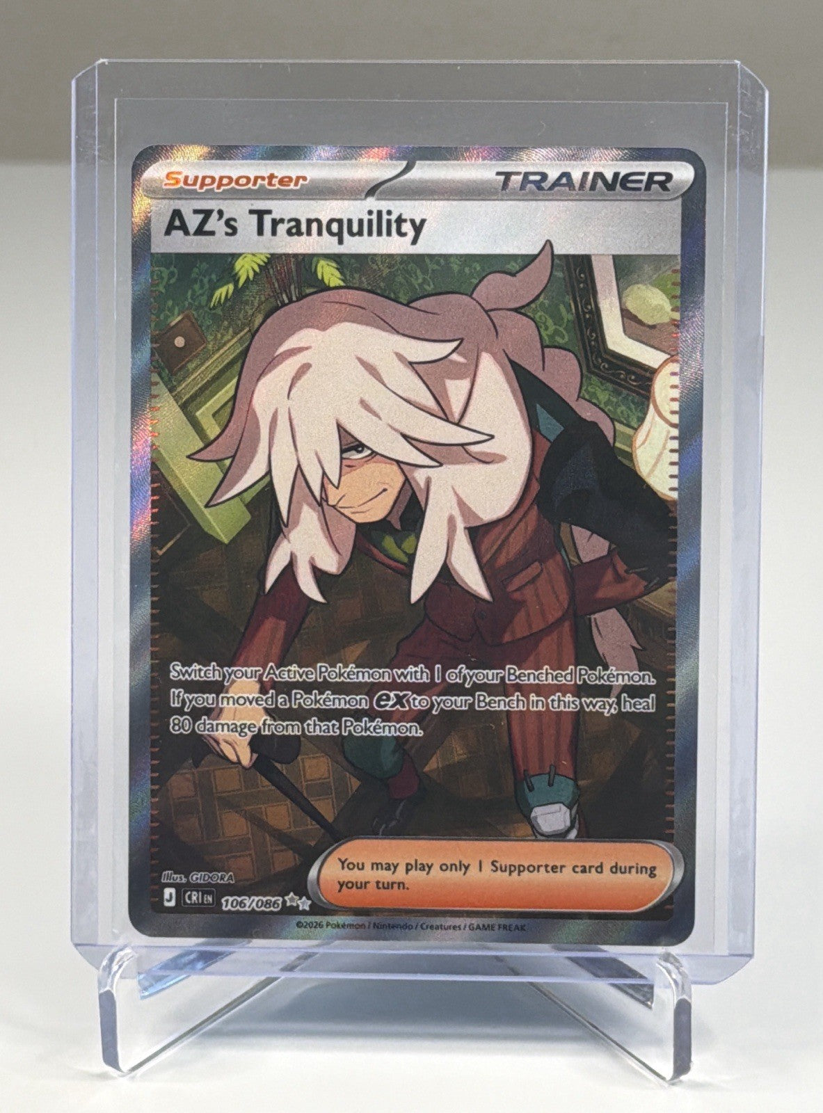 Pokemon TCG AZ's Tranquility Ultra Rare ME04: Chaos Rising 106/086 NM Near Mint