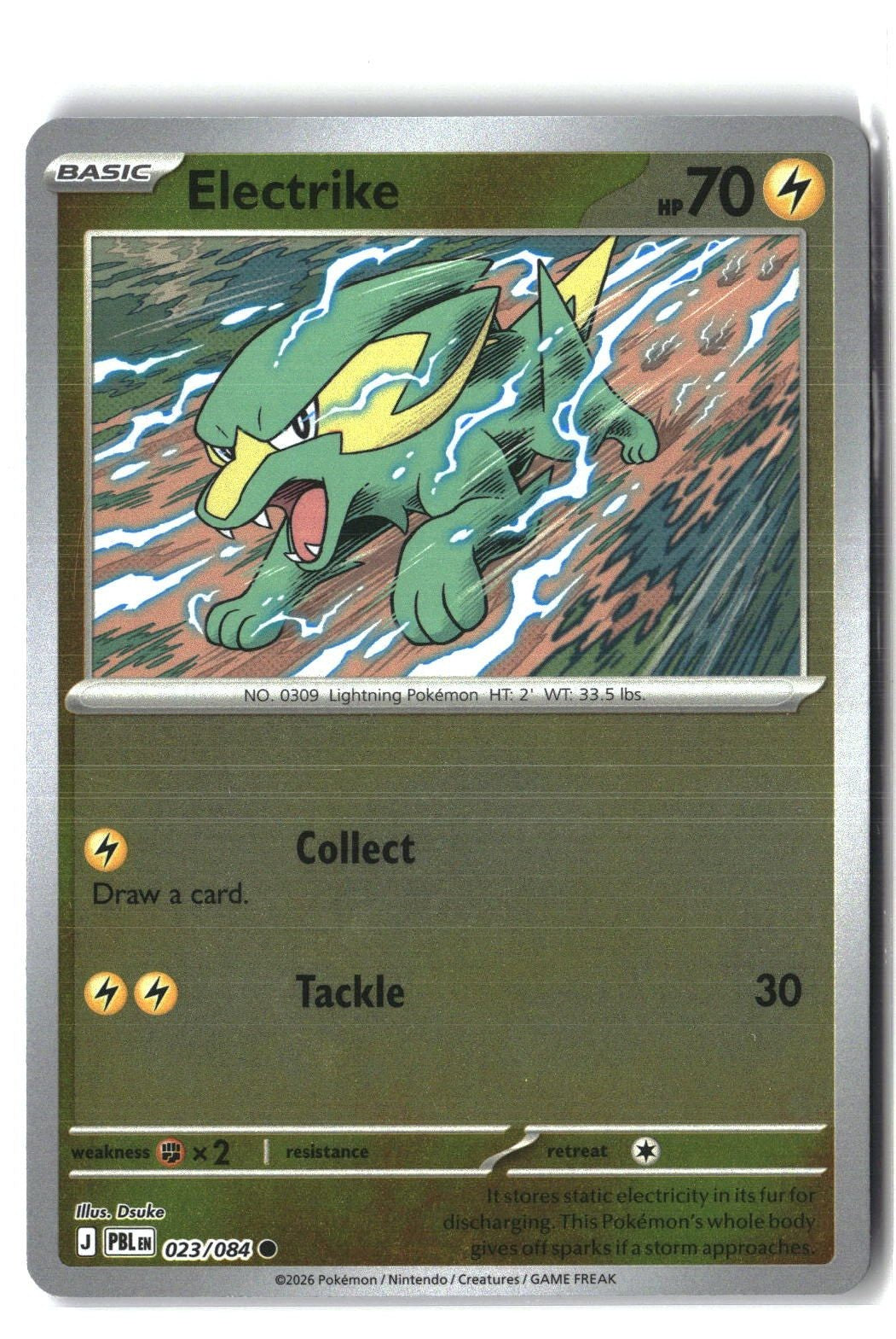 Electrike Reverse Holofoil NM (Pitch Black 023/084)