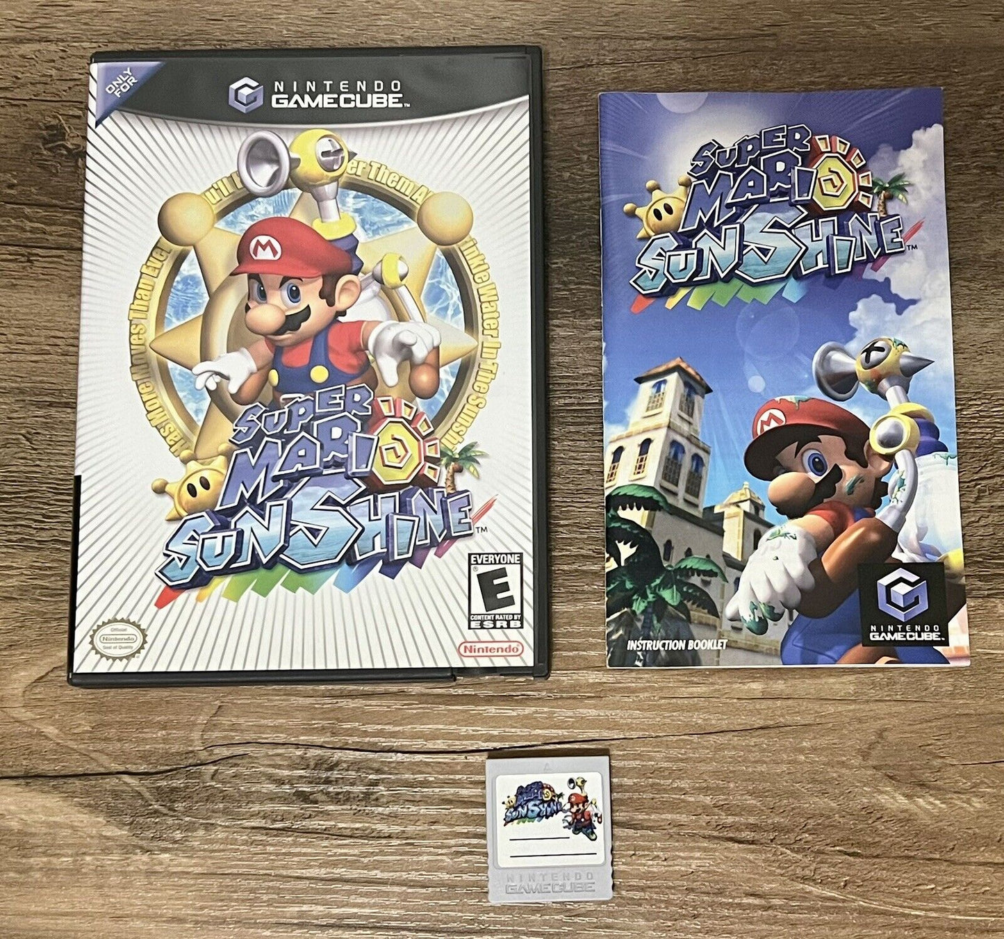 Super Mario Sunshine (Nintendo, 2002) COB W Manual & Special Edition Memory Card