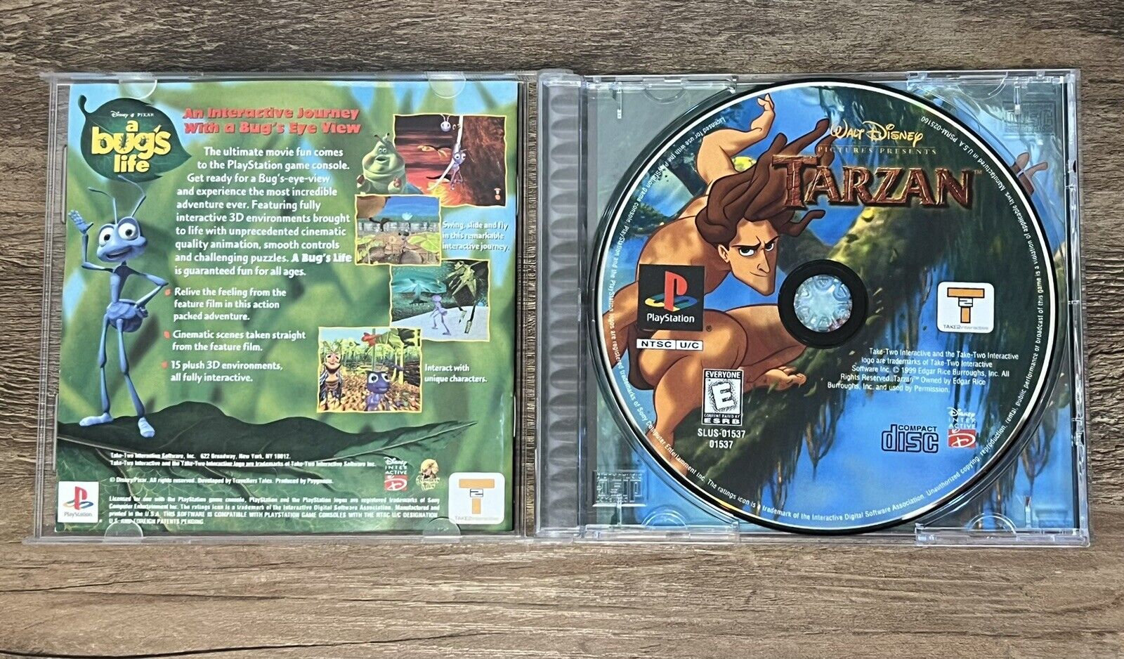 Disney's Tarzan PlayStation PS1 Black Label Complete CIB Tested W/ Manual