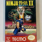 Ninja Gaiden II 2 The Dark Sword of Chaos Nintendo NES Complete in Box CIB Works
