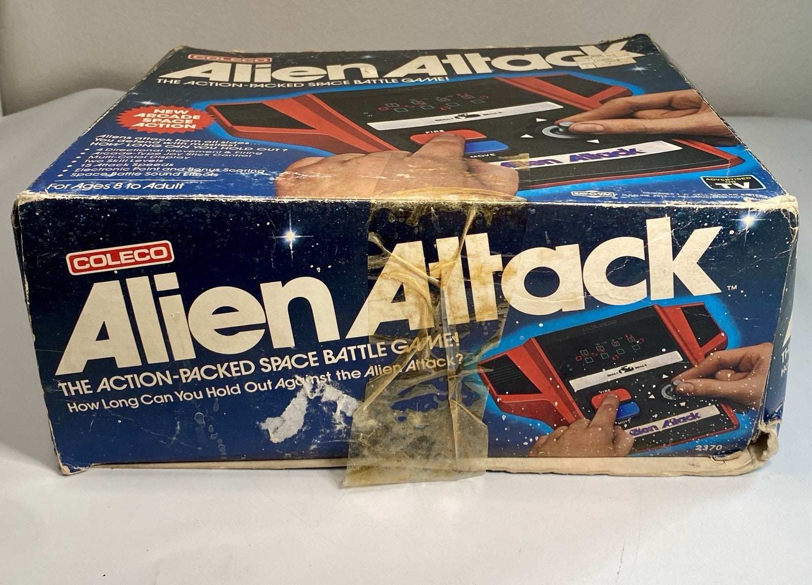 Vintage Alien Attack Electronic Handheld Game Complete w/ Box & Manual Tested