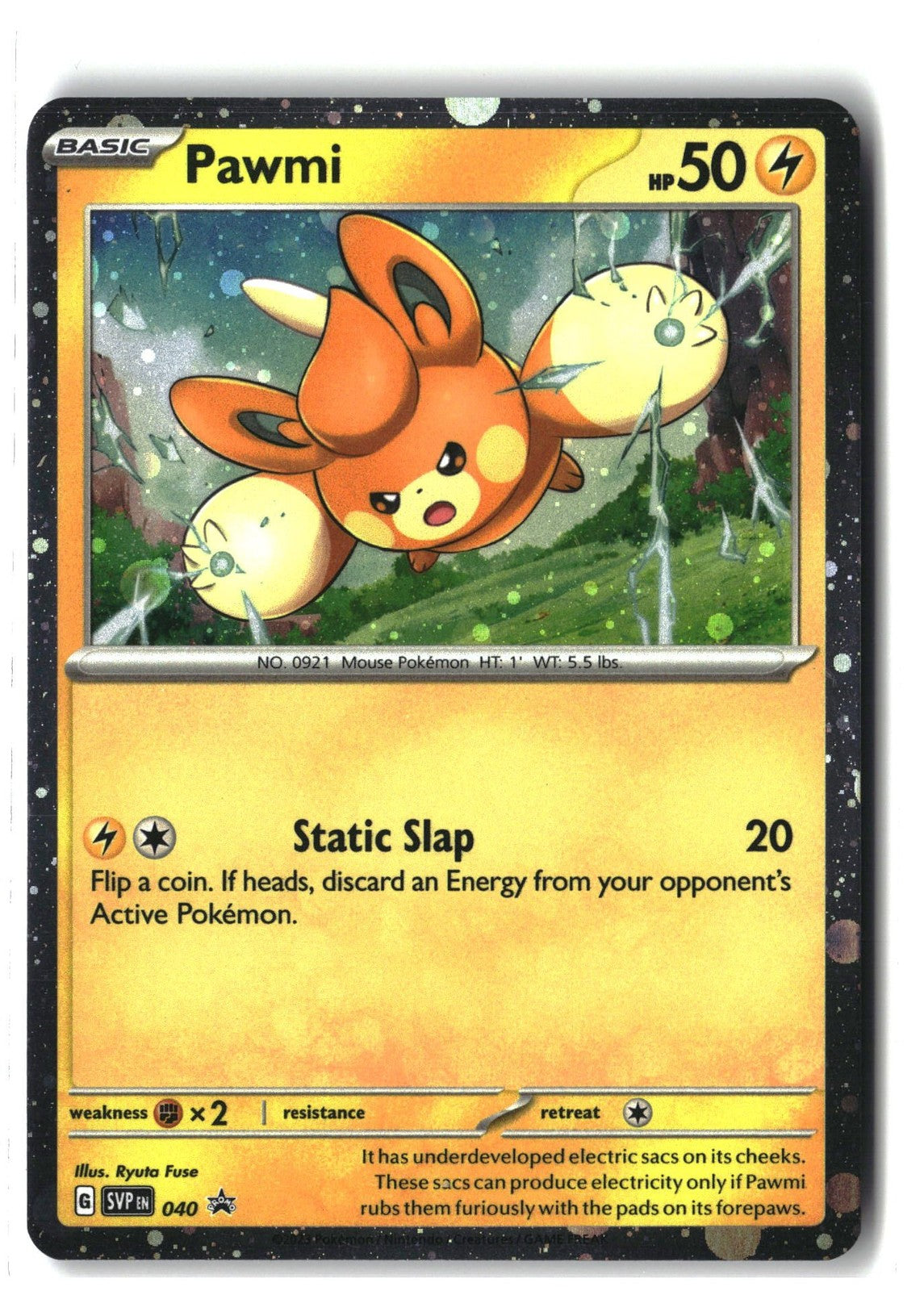 Pawmi (Cosmos Holo) Holofoil NM (SV: Scarlet & Violet Promo Cards 040)