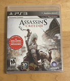 Assassin's Creed 3 ( PlayStation 3 PS3, 2012) CIB W/ Manual, Authentic & Tested