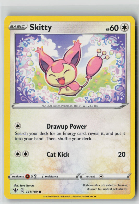 Skitty (SWSH03: Darkness Ablaze 141/189) NM