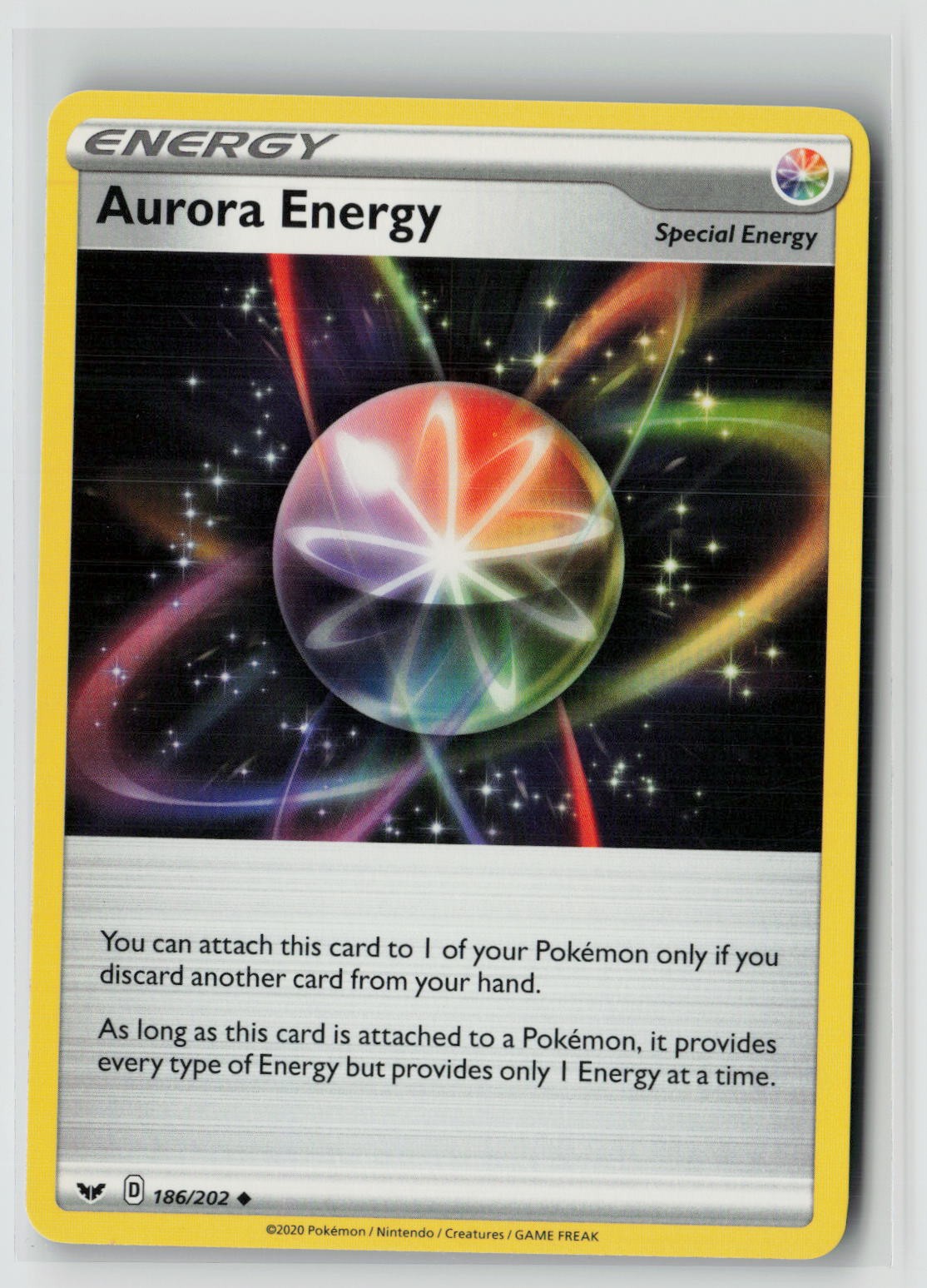 Aurora Energy (SWSH01: Sword & Shield Base Set 186/202) NM
