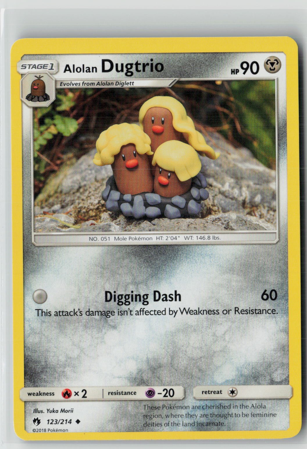 Alolan Dugtrio (SM - Lost Thunder 123/214) NM