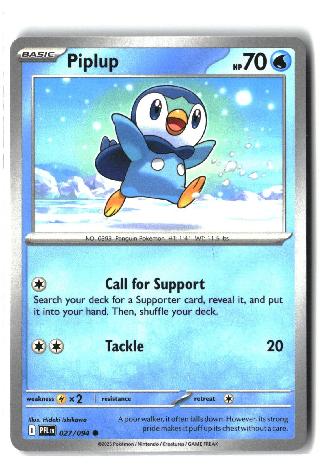 Piplup (Phantasmal Flames 027/094) NM