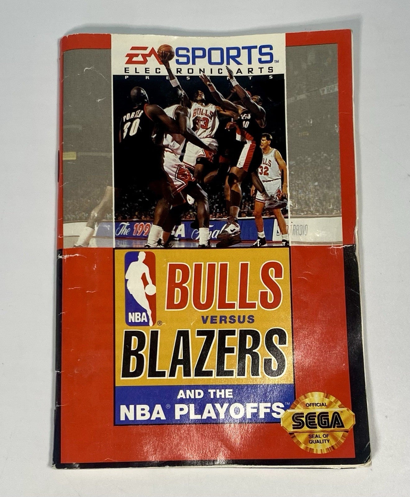 Bulls vs. Blazers and the NBA Playoffs Sega Genesis 1993 CIB W/ Case & Manual