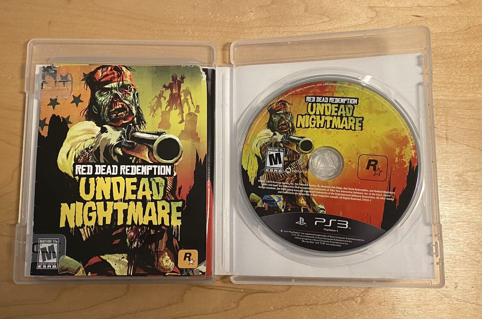 Red Dead Redemption: Undead Nightmare (PlayStation 3, 2010) CIB W/ Map & Manual