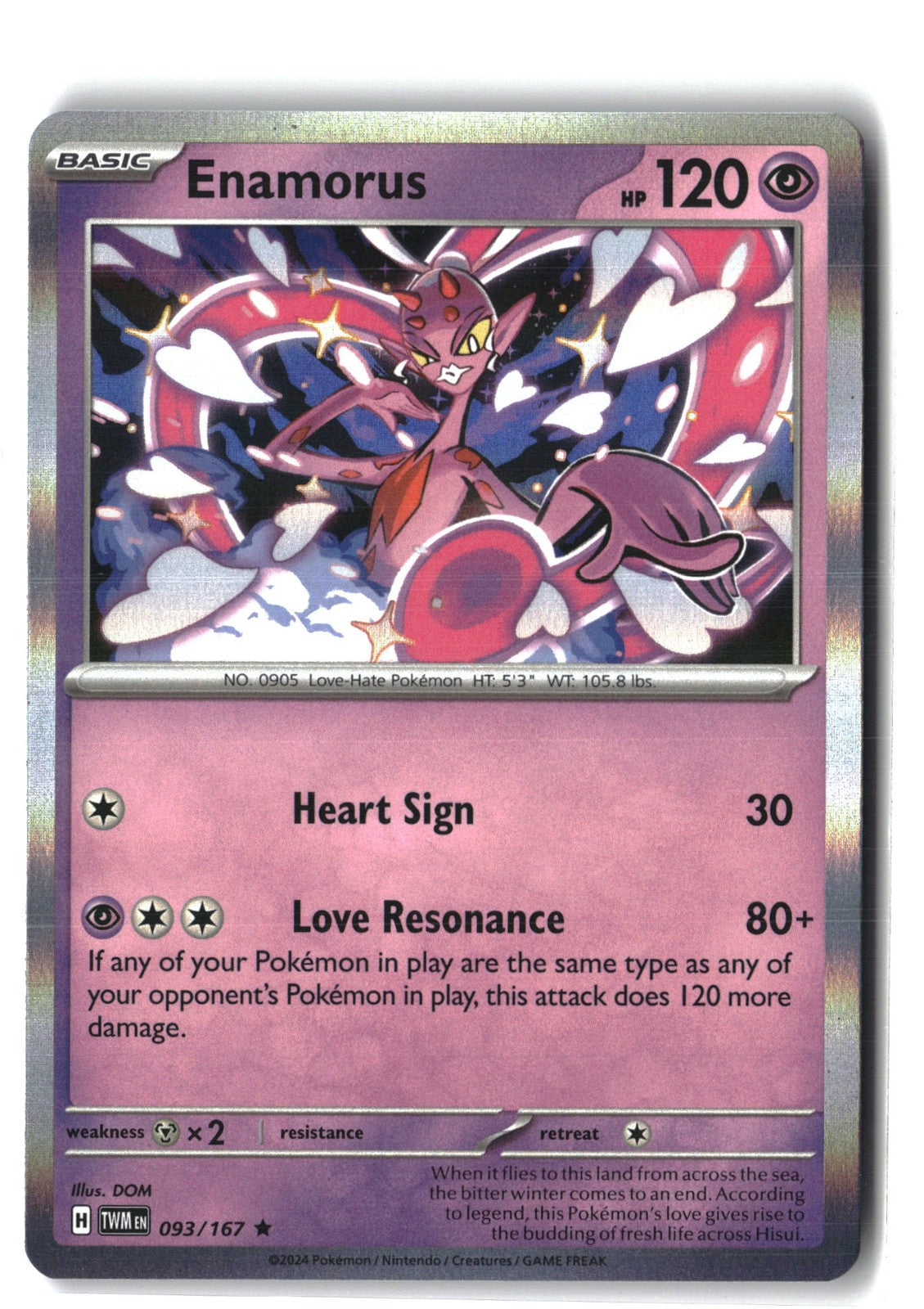 Enamorus Holofoil NM (Twilight Masquerade 093/167)