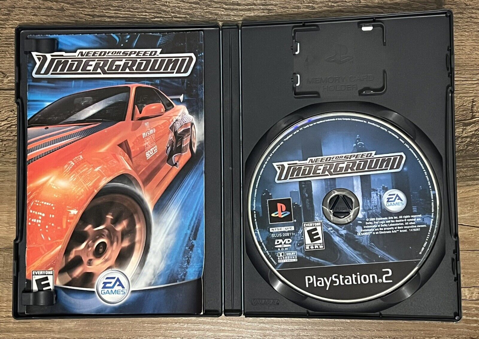 Need for Speed Underground - Playstation 2. Complete with Manual Tested!