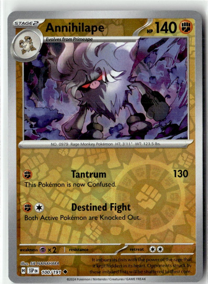 Annihilape Reverse Holofoil NM (Surging Sparks 100/191)