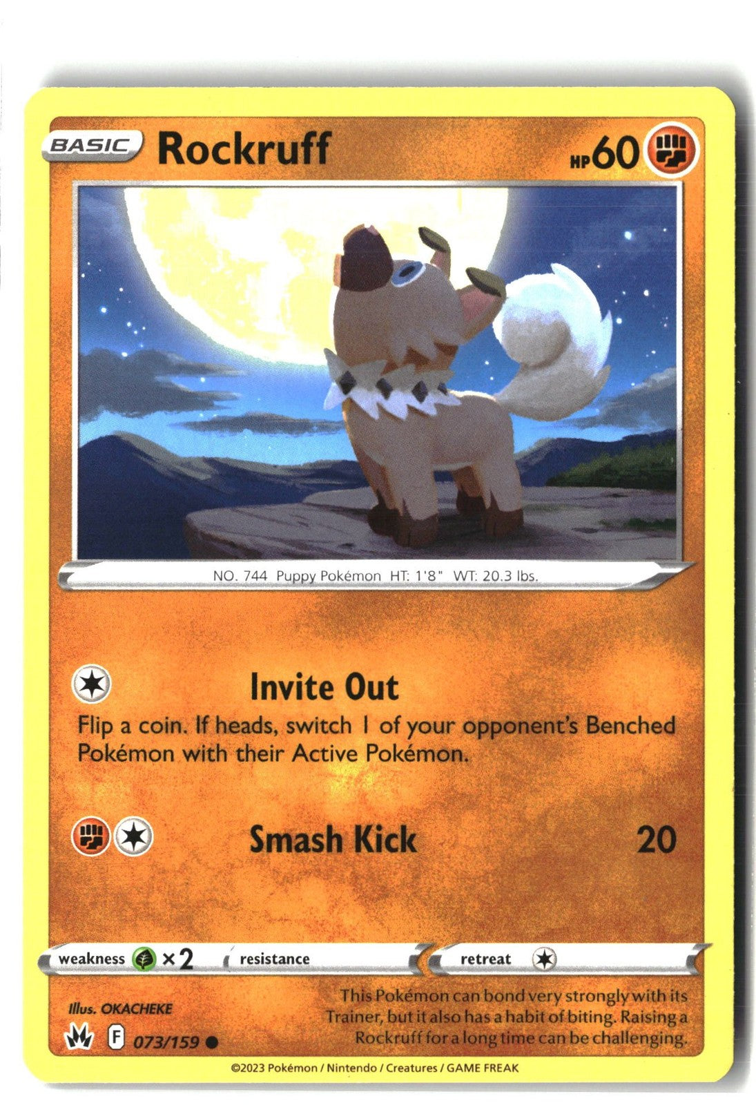 Rockruff (SWSH: Crown Zenith 073/159) NM