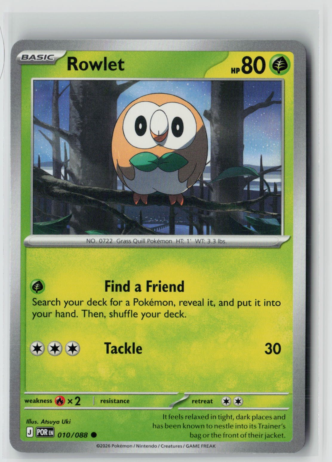 Rowlet (Perfect Order 010/088) NM