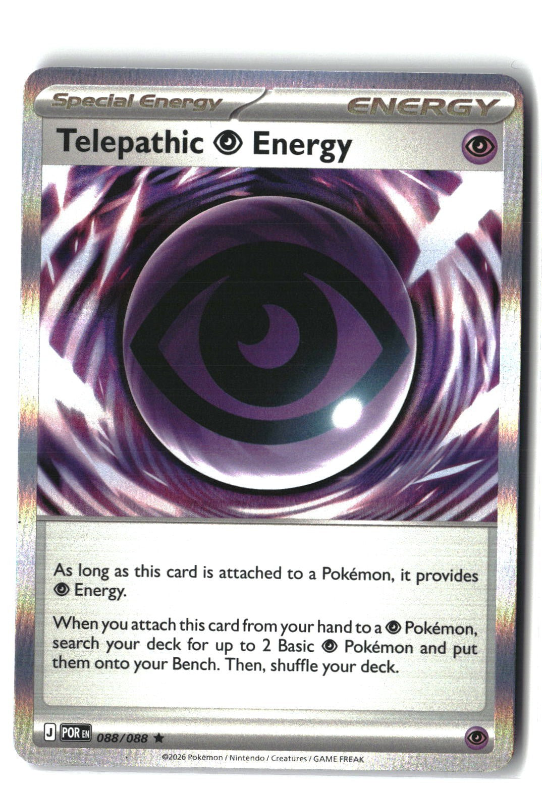 Telepathic Psychic Energy Holofoil NM (Perfect Order 088/088)