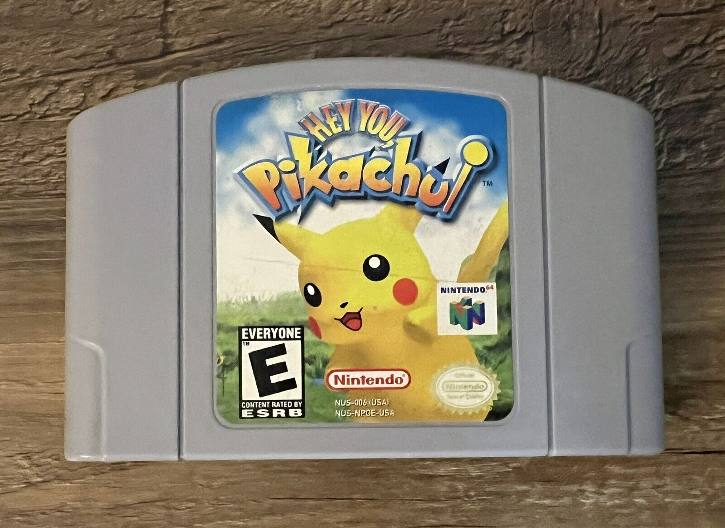 Hey You Pikachu Nintendo 64 N64 1997 Authentic Tested Cart Only Pokemon Tested!