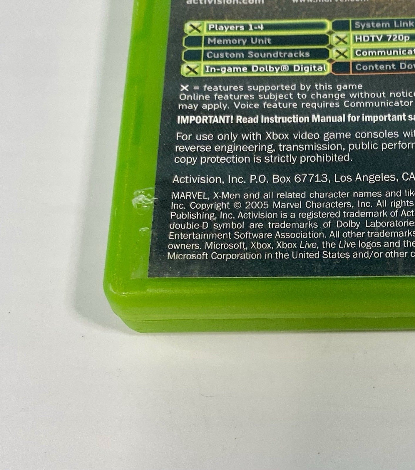 X-Men Legends 2 II: Rise of Apocalypse (Xbox, 2005) Complete CIB Tested Working