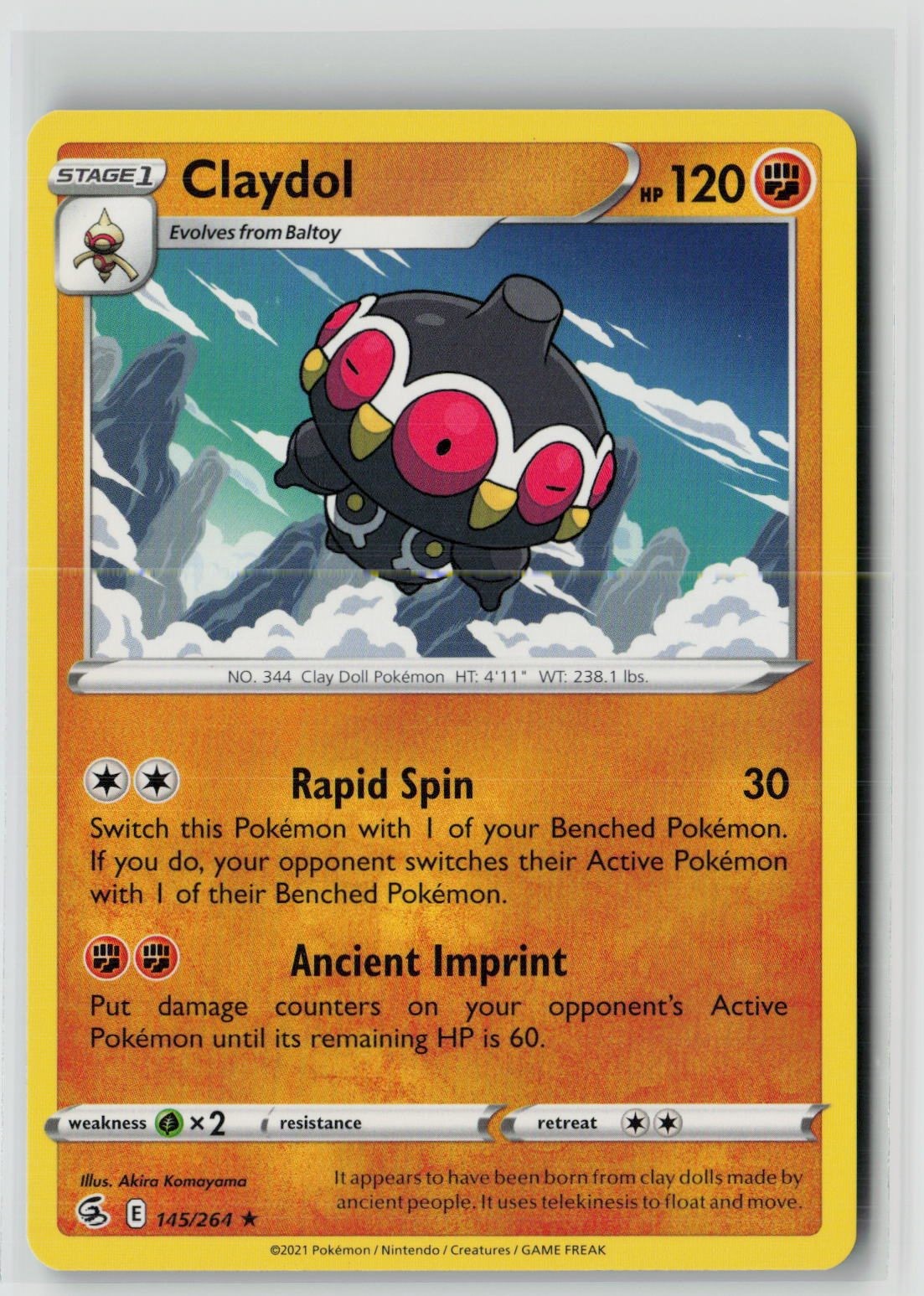 Claydol (SWSH08: Fusion Strike 145/264) NM