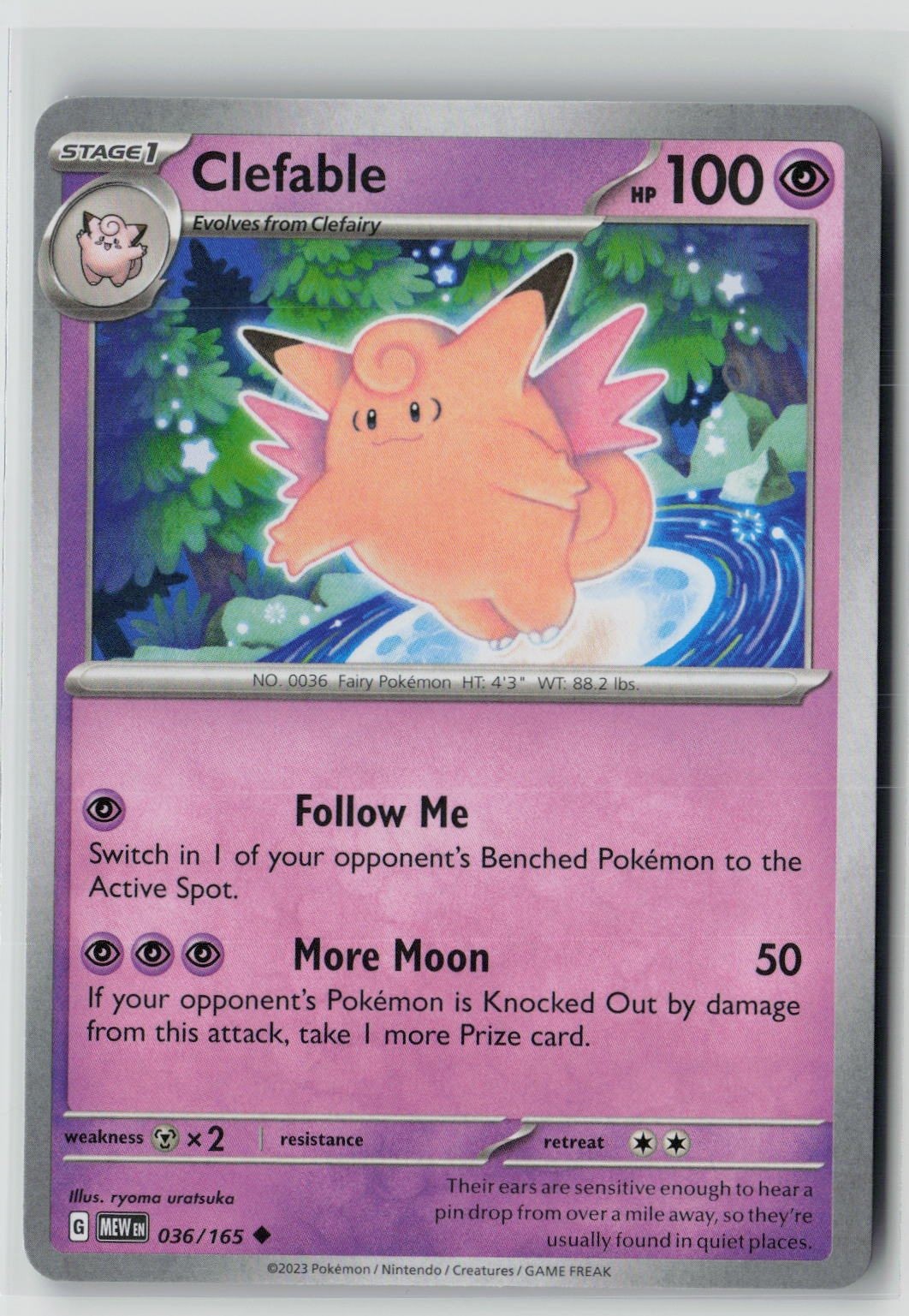 Clefable (SV: Scarlet & Violet 151 036/165) NM