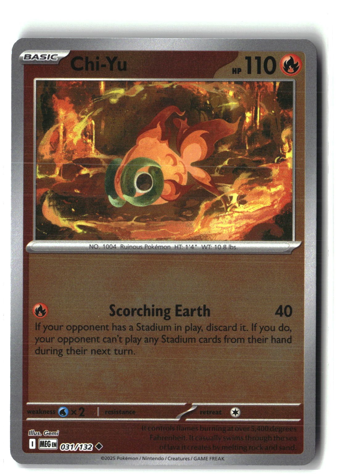 Chi-Yu Reverse Holofoil NM (Mega Evolution 031/132)