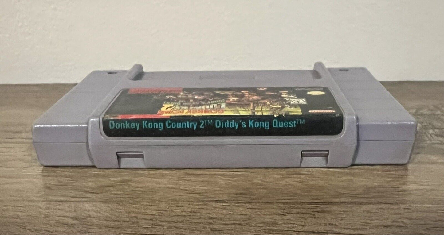 Donkey Kong Country 2 - Authentic Super Nintendo Game SNES - Tested